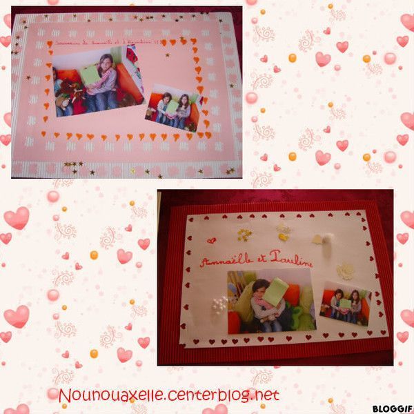 Cadeaux de départ de Pauline de la part de mes filles
